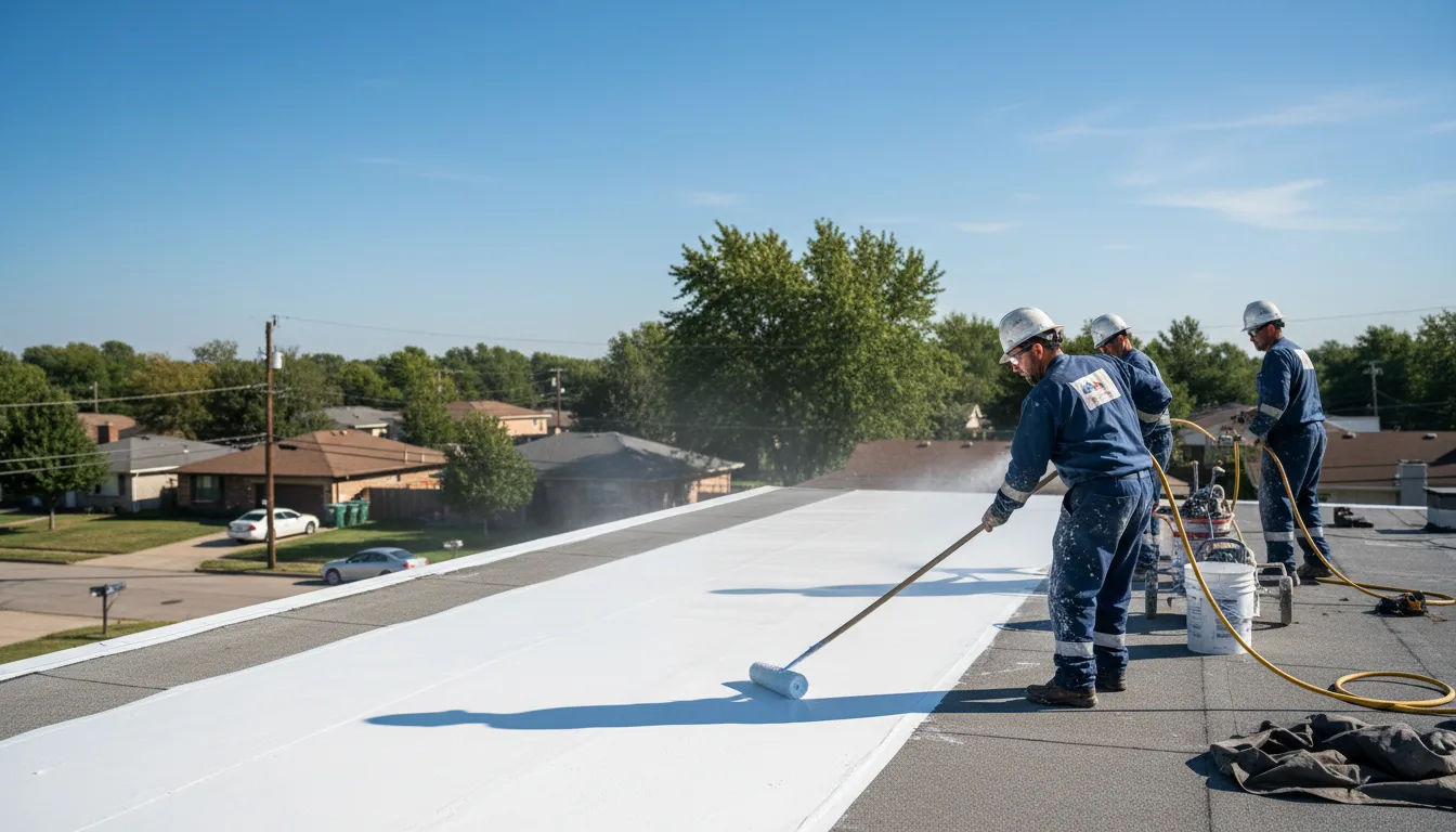 Commercial roof coating in Varina, IA near me